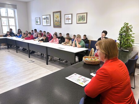 Pogovor županje z otroci