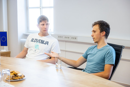 Sprejem: Bine Plut in Aleksander Jotanović